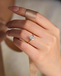 Certifié GIA/IGI Or jaune blanc rose Expert Artisanat Beauté diamant longue durée quantité minimale de commande bas Bijoux personnels de fête de mariage - Product Image 1