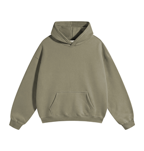 Sweat à capuche pour homme grande taille, pull en molleton à épaules tombantes, sweat à capuche surdimensionné épais, fabricant de vêtements en marque privée - Product Image 1