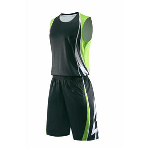 Conjunto de Uniforme de Baloncesto Personalizado Azul Marino y Rojo, Jersey sin Mangas y Pantalones Cortos, Ropa Deportiva con Bloques de Color, Uniforme de Equipo, Fabricante Mayorista - Product Image 3