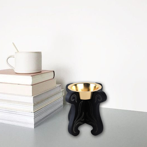 Brûleur d'encens arabe de luxe en bois avec coupelle en laiton, porte-bakhoor traditionnel, brûleur de charbon d'oud, décoration d'intérieur - Product Image 6
