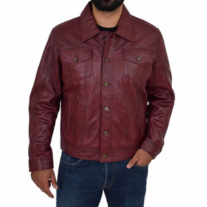 Chaqueta de Cuero Ecológica, Resistente al Viento, 100% Algodón, para Hombre, Diseño Moderno, Alta Calidad, Venta al Por Mayor OME - Product Image 1