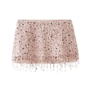 Falda Choli de Diseño con Bordado de Hilo de Seda Rangoli y Lentejuelas, con Bolero, Color Vino - Product Image 3