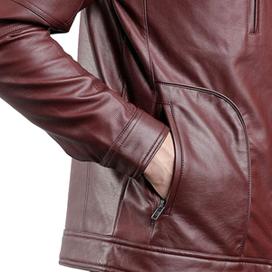 Outdoor Wear Men <b>Leather</b> Jacket <b>High</b> Quality Anti Wrinkle Hot Selling Reasonable Rate <b>Top</b> Trending lightweight <b>Leather</b> Jacket - Product Image 4