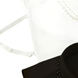 White Black Pearl Collar Detachable Women Faux Shirt Collar Necklace Blouse Accessory Elegant Stylish Fit - Product Image 3