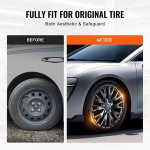 Copricerchi Robusti e Durevoli da 16 Pollici in ABS con Foro per Valvola a Scatto, Resistenti ai Graffi - Product Image 4