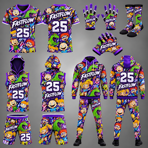 Conjunto de Uniforme de Flag Football para Hombre Adulto, Cinturón, Camiseta, Pantalones Cortos, Equipo para Juego sin Contacto, para Escuela, PE, Liga, Impreso, Transpirable - Product Image 1