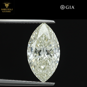 Nouveau diamant naturel certifié GIA, taille marquise, 1,00 carat, couleur K, clarté VVS1, diamant d'origine provenant d'un fournisseur indien - Product Image 1