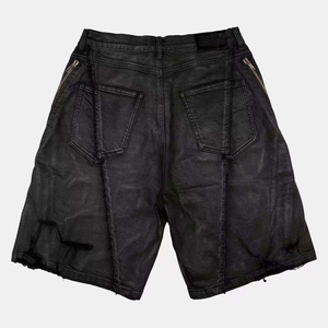 Shorts en jean taille mi-haute grande taille pour femme, respirants, séchage rapide, 100 % coton, coupe droite, streetwear décontracté d'été, avec ceinture, B2B - Product Image 2