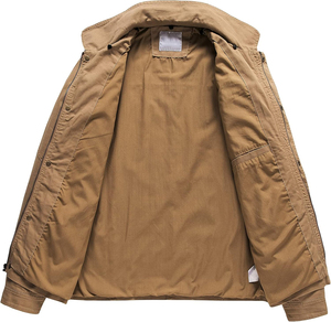 Manufacturer Direct High Quality 100% Cotton Plus Size Custom Winter Men's <b>Canvas</b> <b>Jackets</b> Breathable - Product Image 4