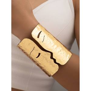 Mancuernillas y Brazaletes de Latón y Cobre Antiguos de Diseño, Estilo Real, Accesorios de Moda con Cristales - Product Image 5