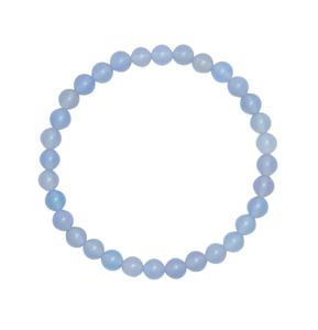 Bracelet élastique en pierre naturelle de chalcédoine de qualité supérieure, fait main, pour femmes et hommes, idéal pour la guérison et le Feng Shui - Grande Vente - Product Image 2