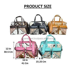 Bolsa de Pañales de Cuero Vacuno Genuino Personalizada OEM, Bolsa de Viaje Multibolsillos con Cierre, Organizador de Artículos para Bebés, Venta al Por Mayor - Product Image 2