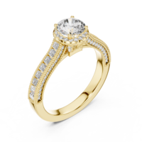 Bague solitaire punk en diamant de laboratoire taille brillant 1,5 carat, plaqué or 10K/14K/18K, certifiée IGI, cadeau de fiançailles/mariage pour femme