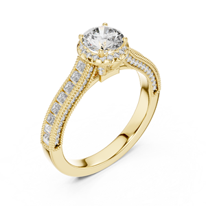 Anillo Solitario de Diamante Cultivado en Laboratorio de Corte Brillante de 1.5 CT, Chapado en Oro de 10K/14K/18K, Certificado por IGI, Anillo de Compromiso y Boda para Mujer - Product Image 6
