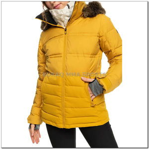 Veste matelassée imperméable personnalisée pour femme, manteau d'hiver rembourré de style designer, en nylon, pour l'extérieur - Product Image 6