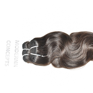 Barato crudo al por mayor trenzado Natural Color negro Bodywave doble dibujado cutícula alineada paquetes Remy indio extensiones de cabello humano - Product Image 4
