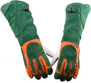 Durable Leather Welding <b>Gloves</b> with Kevlar Liner for MIG Safety Heat Flame Spark Resistant for Industrial Work Metal Fabrication - Product Image 3