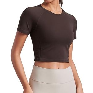 Sky Blue Slim Fit Women Yoga Crop Tops Nylon Spandex Cooling Fabric Wholesale Training Yoga Crop Tops - Product Image 3