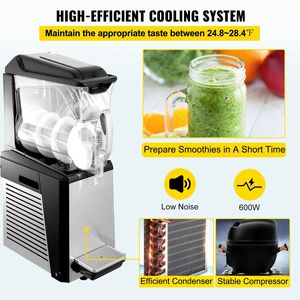 110V 600W macchina fangosa commerciale 10L macchina automatica per bevande congelate giorno notte modalità di pulizia per supermercati caffè Snack bar - Product Image 5