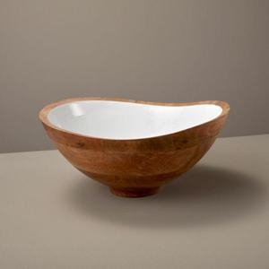 Bol à fruits au design moderne, émaillé, en bois, pour la décoration de la maison, les fêtes, la présentation de la vaisselle, fait main - Product Image 2