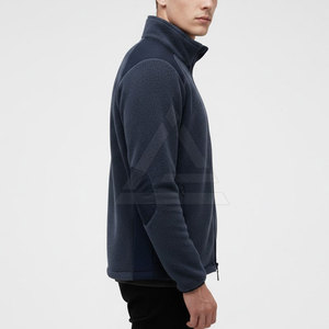 Classic Sherpa <b>Fleece</b> <b>Jacket</b> For Men Designed <b>With</b> Soft Thermal <b>Lining</b> Fabric And Full Zip Closure For Winter Activities - Product Image 5
