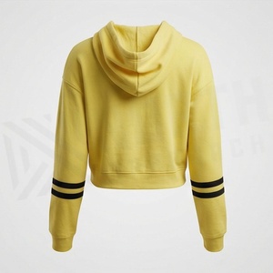 Sudadera con Capucha para Mujer al por Mayor, Estilo Y2K, Personalizada, de Alta Calidad, con Estampado Puff en Felpa Francesa y Bordado, Corte Recortado - Product Image 2