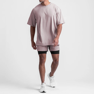 Camisetas Oversize de Hombre de Tejido Regular, de Seda/Algodón de Alto Gramaje, Personalizadas para Streetwear, Anti-Pilling, con Serigrafía de Letras y Corte Holgado - Product Image 3