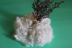 Fibra de Poliéster Blanca 15D HC de Alta Calidad, Retardante de Llama, Hueca, Conjugada, Reciclable, Material de Relleno - Product Image 3