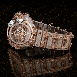Montre de luxe pour homme en moissanite et diamants, entièrement pavée, avec pierres VVS, bracelet montre - Product Image 3