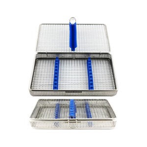 Boîte de rangement pour instruments dentaires en acier inoxydable à mailles micro-fines, manuelle, de haute qualité, 10 pièces, par Mahfooz Instrument - Product Image 4