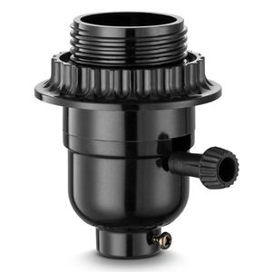 ชุดเปลี่ยนขั้วหลอดไฟ E26 แบบ 3-in-1 พร้อมสวิตช์ ขั้วหลอดไฟ 3 ทาง พร้อมวงแหวนครอบโคมไฟ สำหรับฐานและตัวยึดหลอดไฟ - Product Image 1