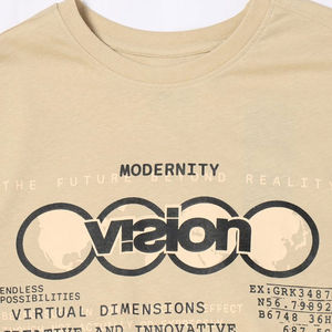 Camiseta de Hombre 100% Algodón Peinado de Alta Calidad, Estilo Casual Urbano, con Estampado Serigrafiado, Estilo Hip Hop, Logotipo Frontal - Product Image 6