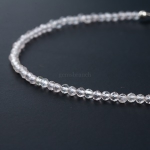 Natural Crystal Quartz Round Beaded Bracelet Healing Crystal Quartz Micro Faceted Gemstone Bracelet Jewelry For Women Gift Bulk - Product Image 5