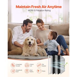 Filtro per Fornace HVAC in Alluminio Lavabile e Riutilizzabile 20x25x1 Pollici, MERV 8, Elettrostatico, Lunga Durata, per Uso Domestico, Filtrazione Media HVAC - Product Image 1