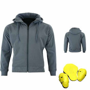 Sweat à capuche en polyester respirant pour homme, grande taille, manches longues, noir avec dos en maille, idéal pour la moto en été et toutes saisons - Product Image 1