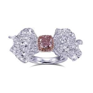 Platinum Fancy Diamond Ring Radiant Cut lab grown Diamonds Luxury Women's IGI Certified Jewelry - Product Image 3