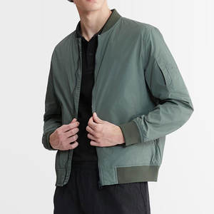 Chaqueta Bomber de Lona para Hombre con Logotipo Personalizado, Estilo Casual Juvenil para Otoño, Logotipo en la Parte Delantera, Opciones de Venta al Por Mayor Disponibles - Product Image 2