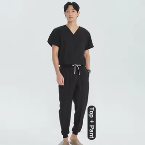 Wholesale Medical <b>Scrub</b> <b>Set</b> Polyester Spandex Women Men's Surgical Outfit Pet Hospital Nursing Uniforms <b>Sets</b> - Product Image 1