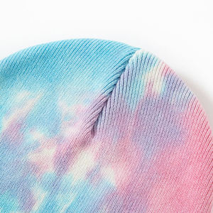 Wholesale <b>Tie</b> Dye Double Layers Ribbed Winter Knit Slouchy Stripe Camouflage Cotton Beanie for Adults 2026 Beach - Product Image 5