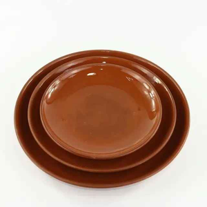 Vintage Brown Desert <b>Plate</b> Resin Dishes & <b>Plates</b> Round Shape Customized Pattern Dishwasher SafeFood ServingPlatter Eco-Friendly - Product Image 3
