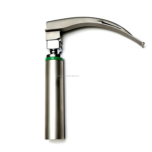 Set de Laringoscopio de Fibra Óptica Macintosh con Hojas Curvas, Certificado CE, Acero Inoxidable Duradero, OEM ODM, para Intubación Veterinaria Animal - Product Image 1