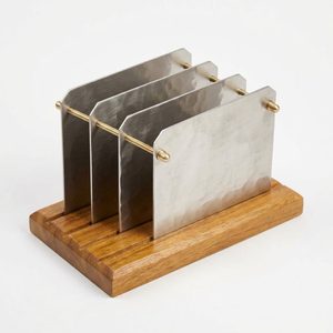 Clasificador de Correo Kanha Hecho a Mano de Acero Inoxidable SS304 con Tres Compartimentos, 24 cm, Decoración para el Hogar, Hotel, Boda, Porta Cartas para Clasificar Correspondencia - Product Image 3