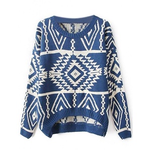 Femmes acrylique solide motif à manches longues O cou pull haute qualité Anti-boulochage respirant automne hiver mode décontracté - Product Image 4
