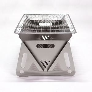 Portable Outdoor Folding Mini 304 Stainless Steel Barbecue Stove Complete Set of <b>Small</b> Outdoor Internet Celebrity Barbecue Tools - Product Image 2