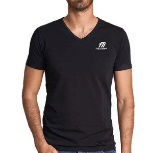 ออกแบบโลโก้ของคุณเอง เสื้อยืดคอกว้างทรงหลวมสำหรับผู้ชาย พิมพ์ลาย ผ้าฝ้าย 100% เสื้อยืดคอกว้างสไตล์สตรีทแวร์ - Product Image 1