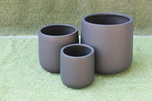 Ensemble de jardinières classiques en fibre de verre KNT Creations, vente en gros, légères, durables, sculptées à la main, pour utilisation en intérieur, plantes artificielles - Product Image 4