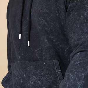Sweat à capuche 100% coton de haute qualité, délavé à l'acide, série High Street, effet vieilli, délavé à la pierre, style vintage - Product Image 6