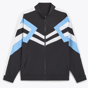 Custom <b>Men's</b> Waterproof Windbreaker <b>Jacket</b> Stand Collar Breathable Windproof Quick Dry 100% Nylon Sporty Style Thick Fabric - Product Image 3