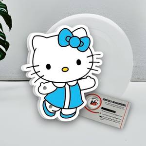 Nuevas Pestañas Magnéticas Acrílicas con Diseño de Lazo Azul, Hello Kitty, Flores y Mariposas, Ecológicas, Reutilizables, para Extensión de Pestañas - Product Image 2