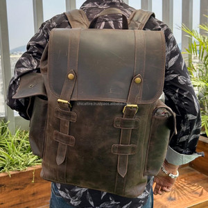 Haute Qualité Designer De Luxe Durable Pleine Fleur En Cuir Confortable D'affaires Loisirs Sports Personnalisé Voyage Sacs À Dos Pour Ordinateur Portable - Product Image 4